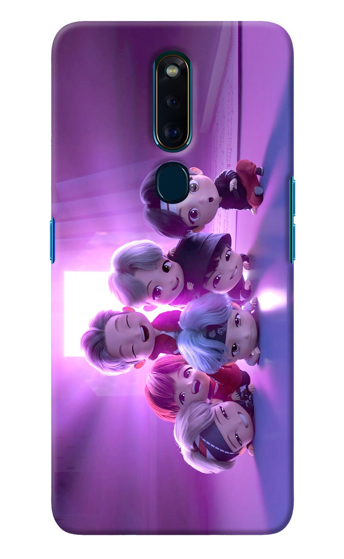 BTS Chibi Oppo F11 Pro Back Cover