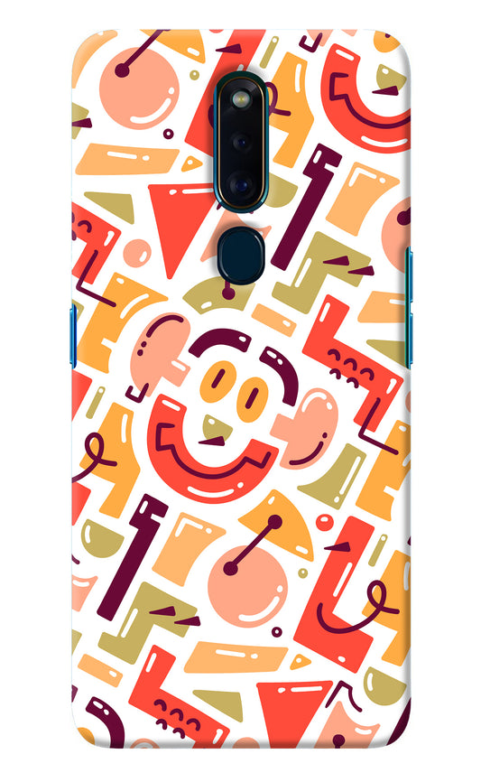 Doodle Pattern Oppo F11 Pro Back Cover