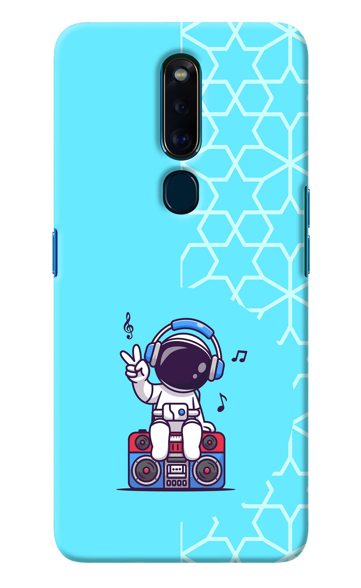 Cute Astronaut Chilling Oppo F11 Pro Back Cover