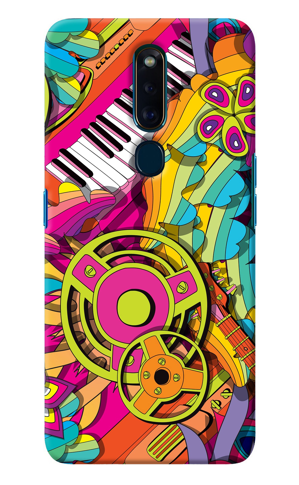 Music Doodle Oppo F11 Pro Back Cover