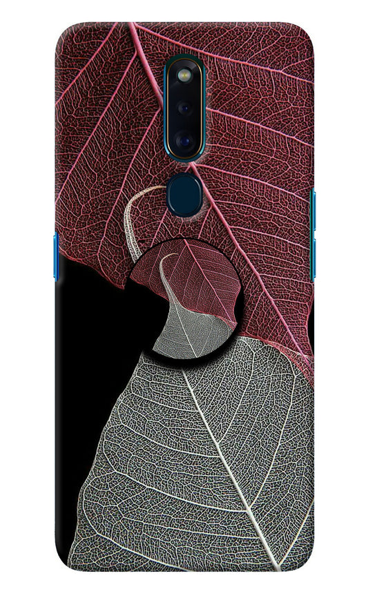 Leaf Pattern Oppo F11 Pro Pop Case