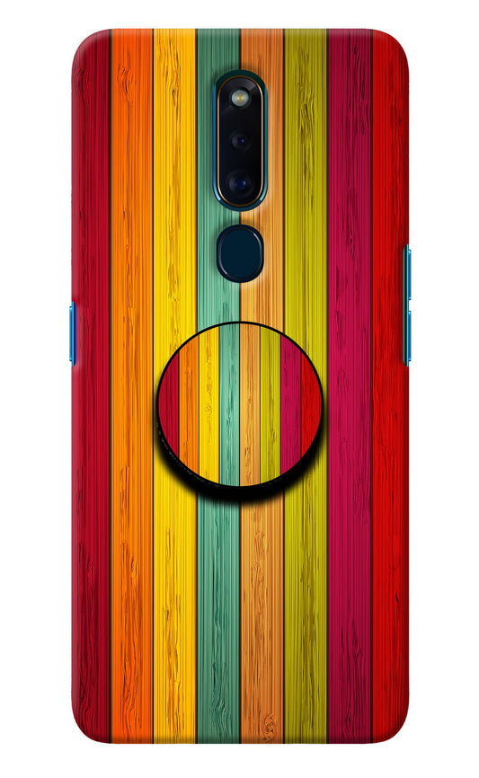 Multicolor Wooden Oppo F11 Pro Pop Case
