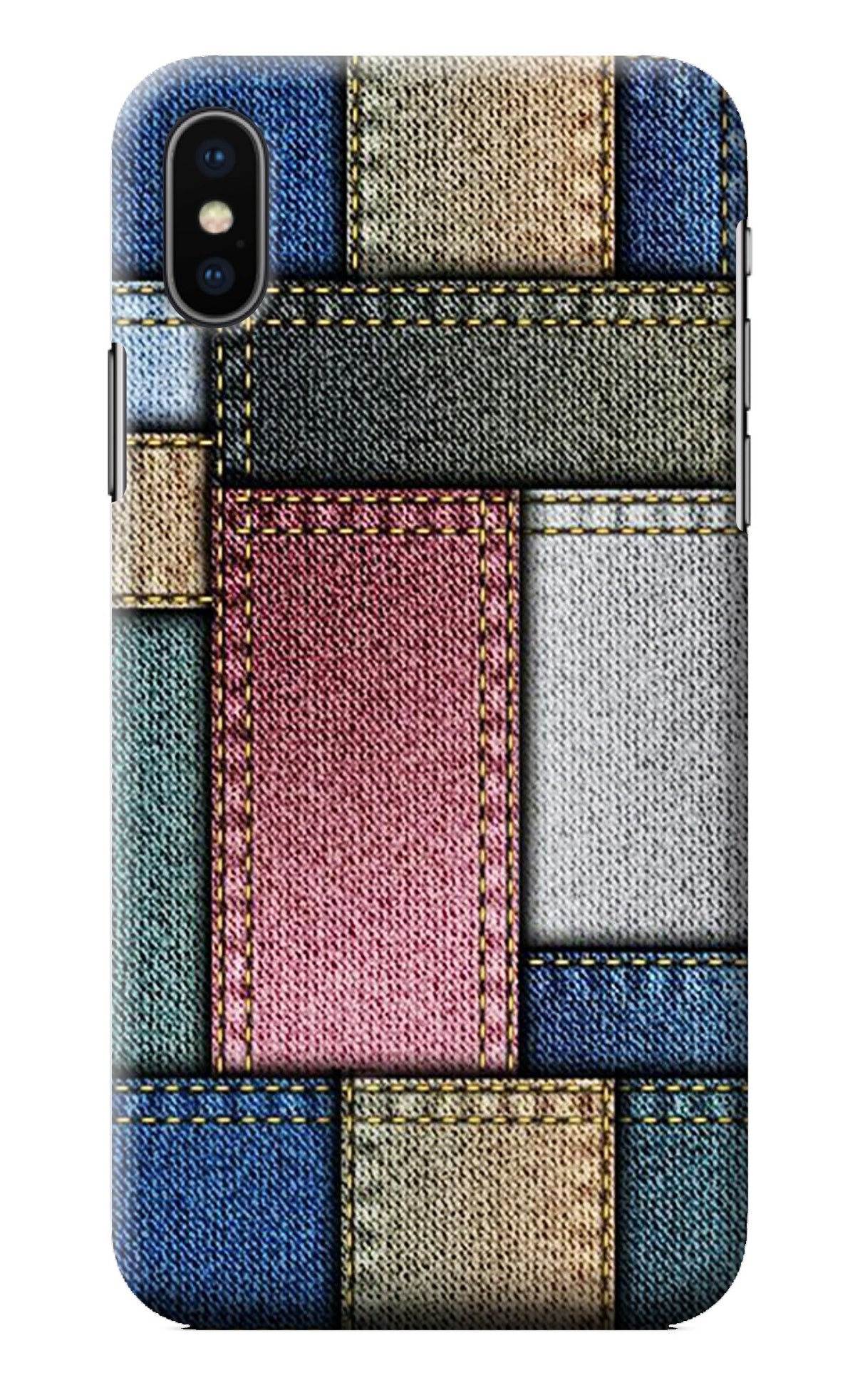 Multicolor Jeans iPhone XS Back Cover