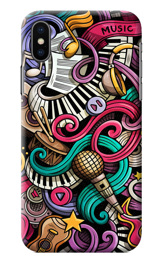 Music Abstract iPhone XS Back Cover