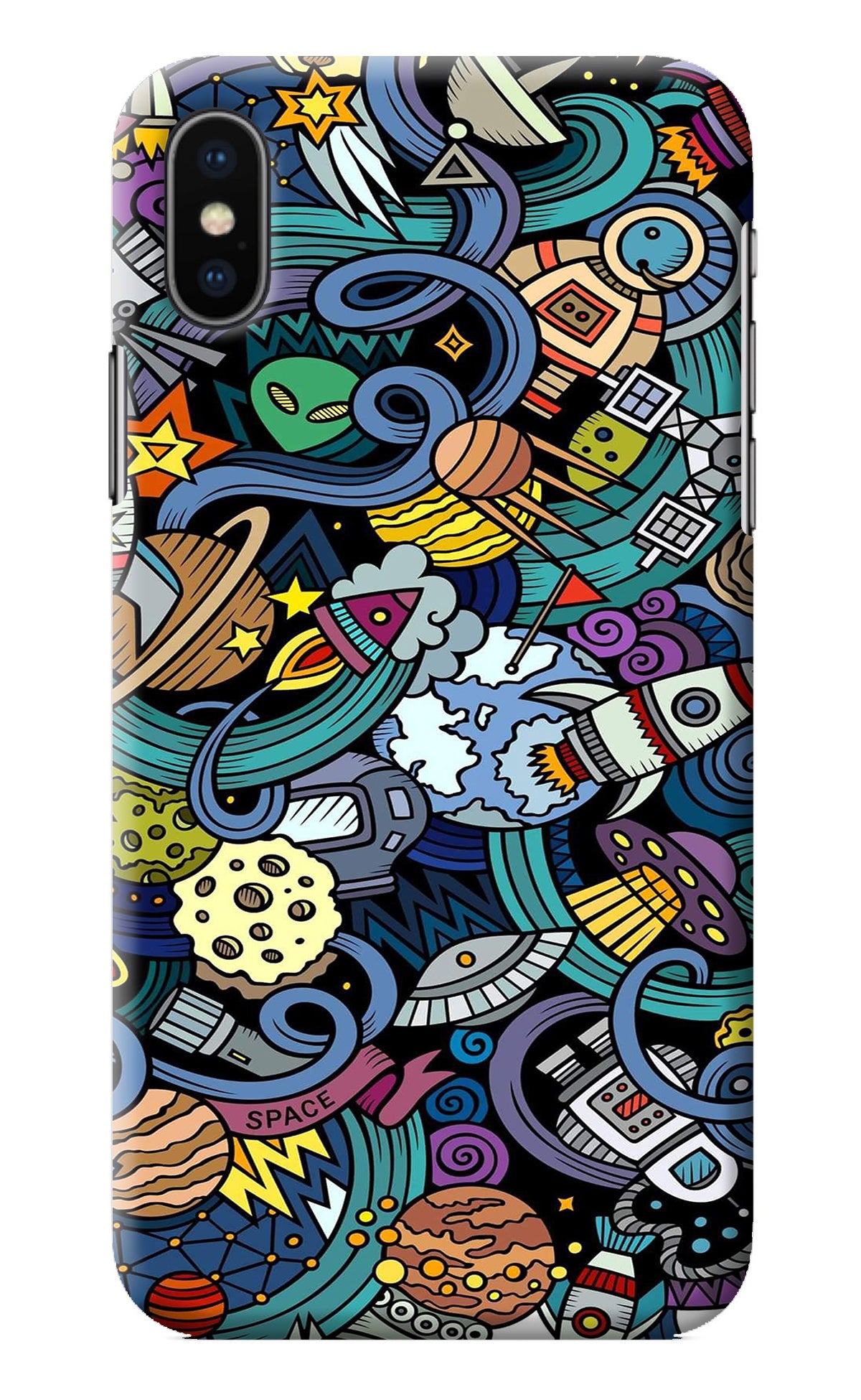 Space Abstract iPhone XS Back Cover