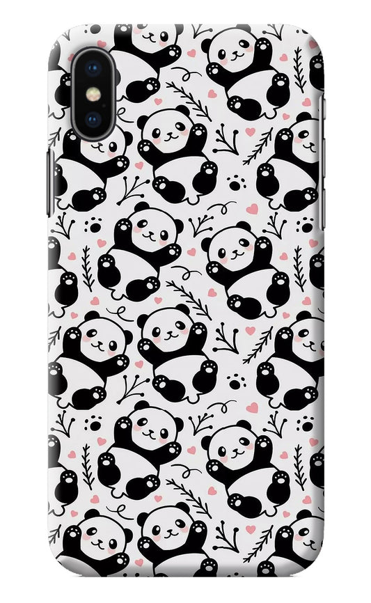 Cute Panda iPhone XS Back Cover
