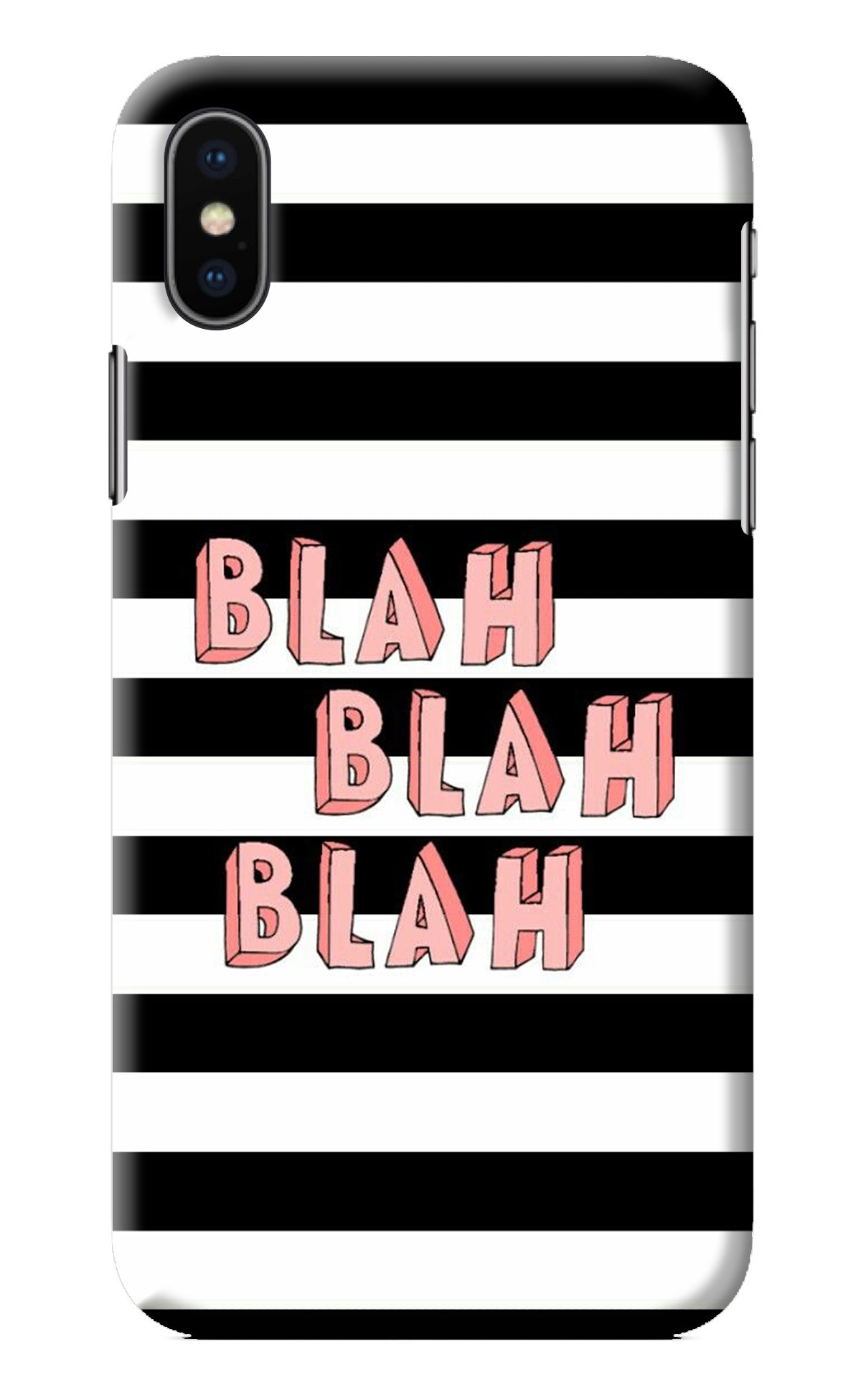 Blah Blah Blah iPhone XS Back Cover