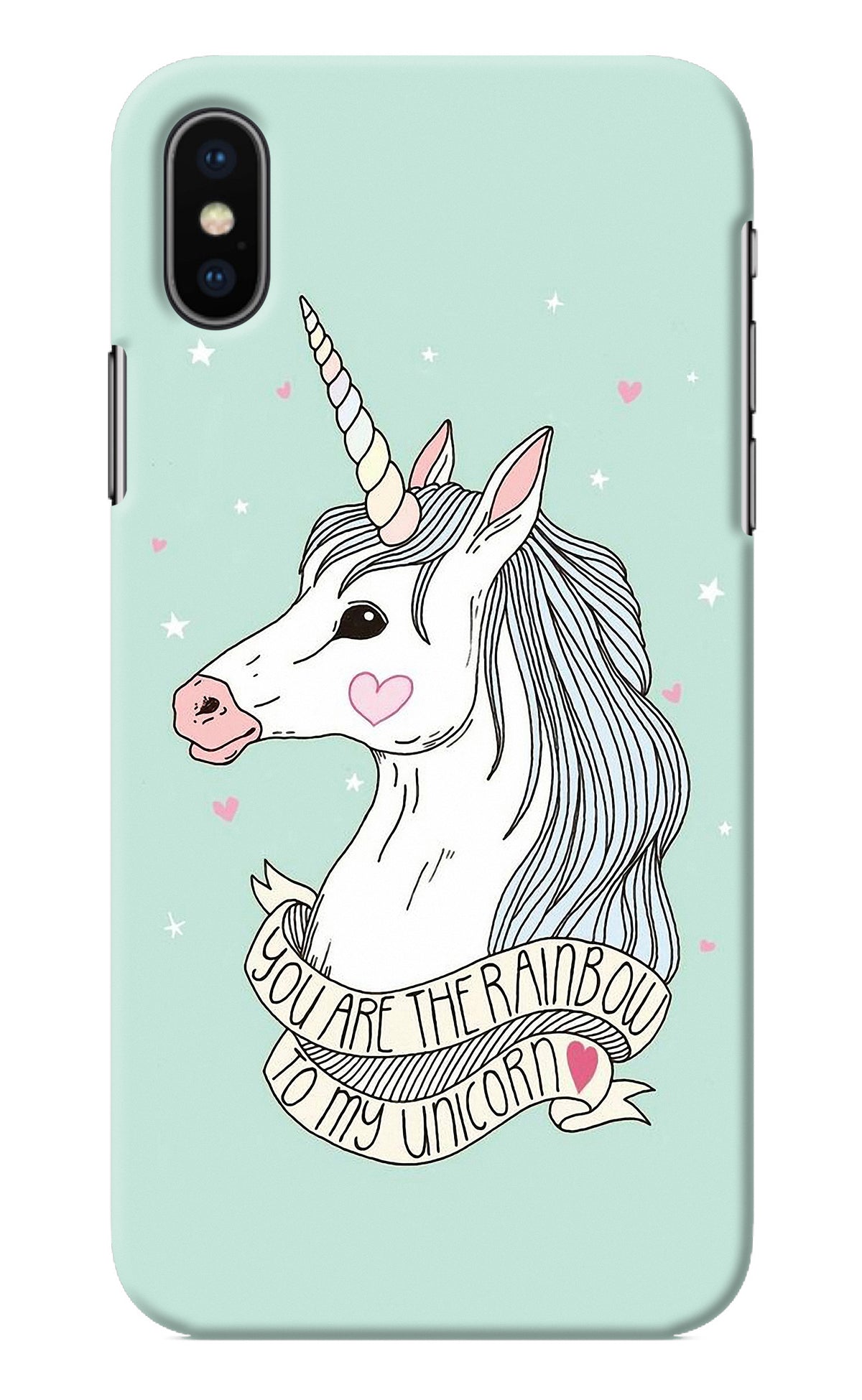 Unicorn Wallpaper iPhone XS Back Cover