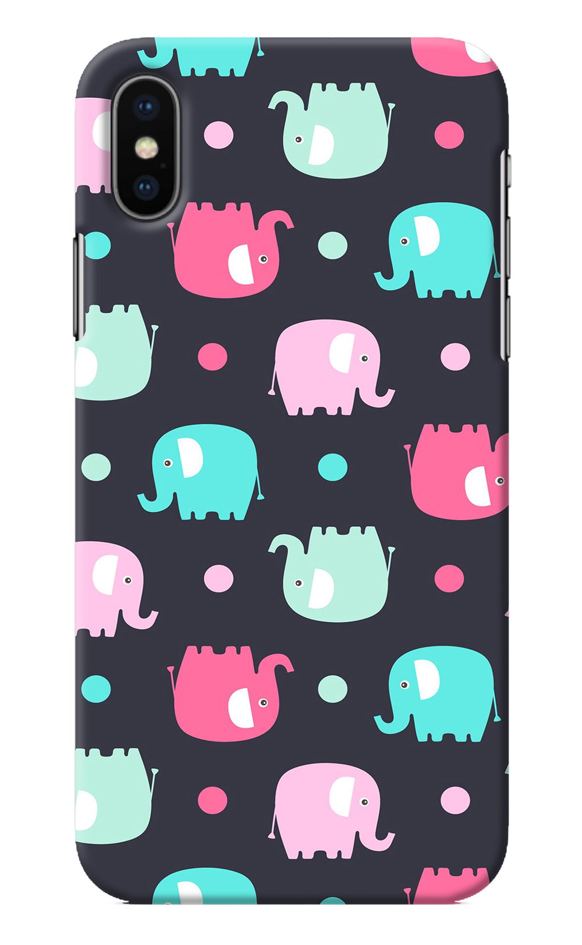 Elephants iPhone XS Back Cover
