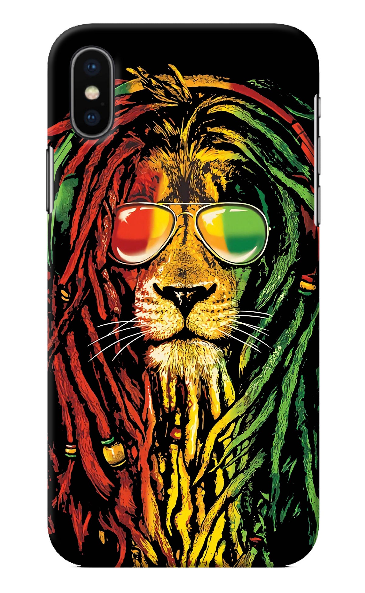 Rasta Lion iPhone XS Back Cover