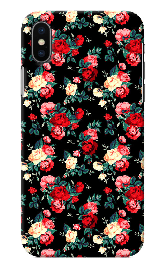 Rose Pattern iPhone XS Back Cover