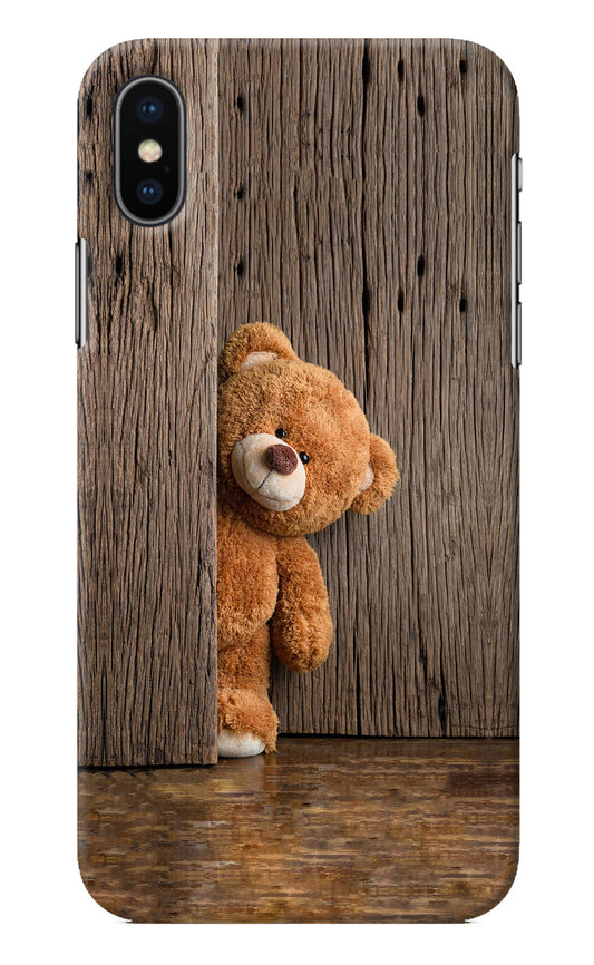 Teddy Wooden iPhone XS Back Cover