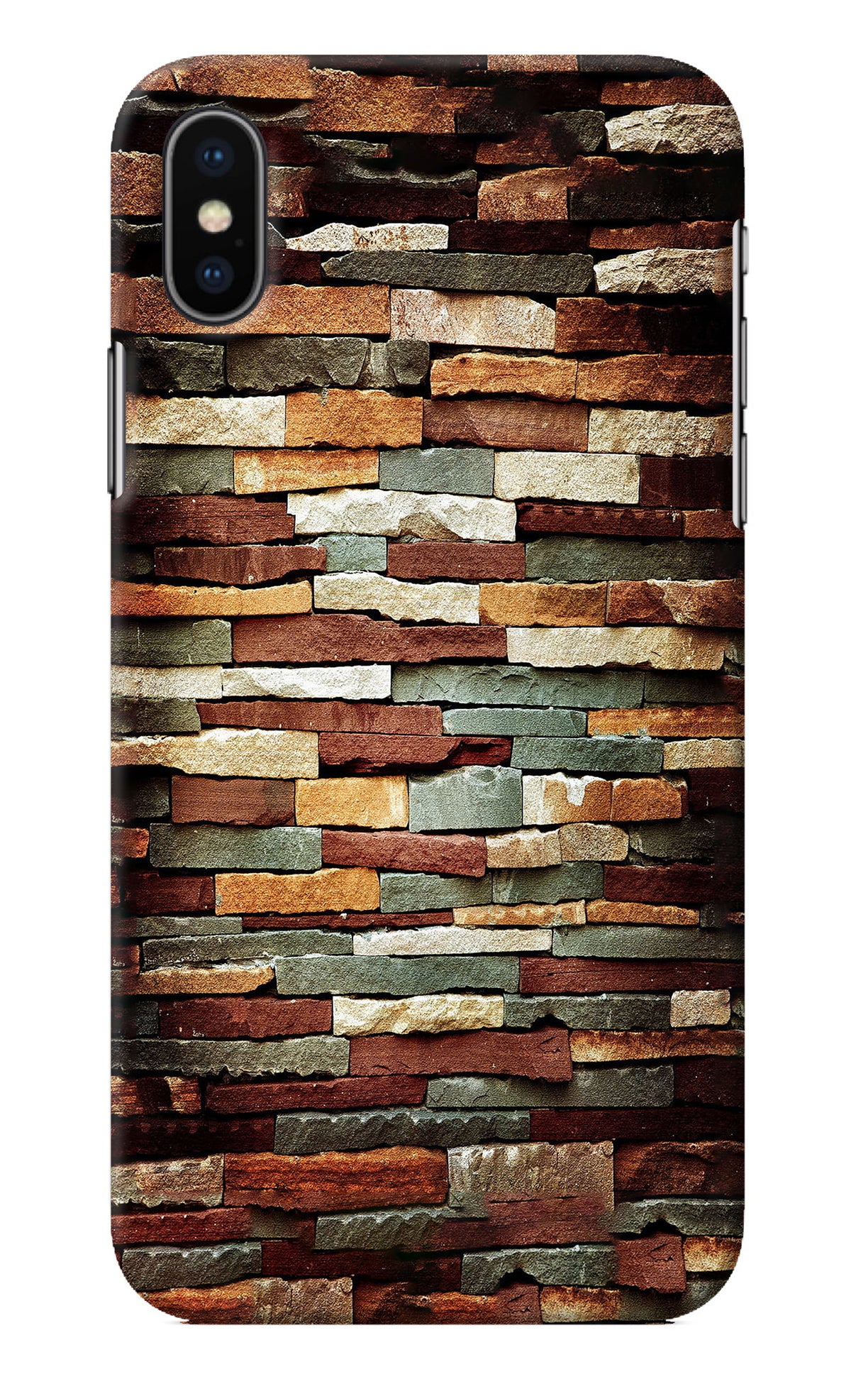 Bricks Pattern iPhone XS Back Cover