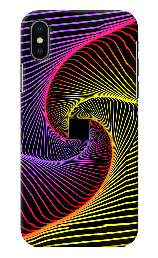 Colorful Strings iPhone XS Back Cover