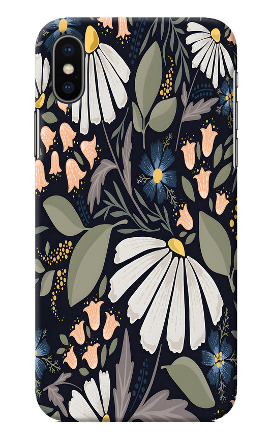 Flowers Art iPhone XS Back Cover