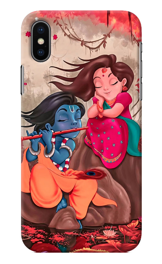 Radhe Krishna iPhone XS Back Cover