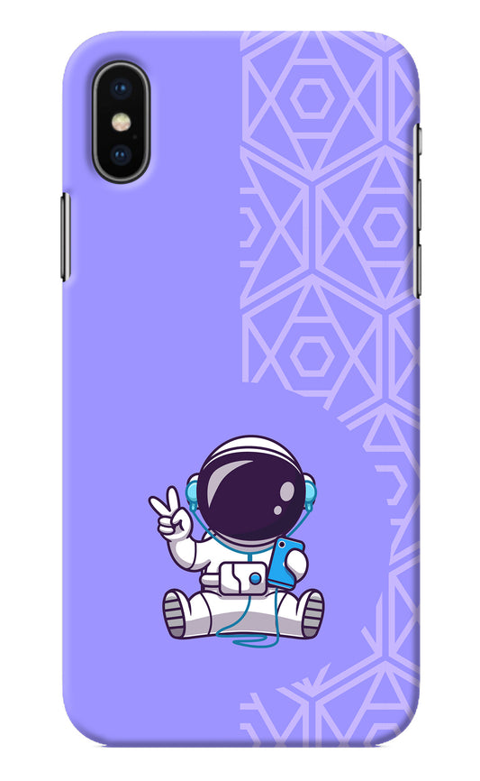 Cute Astronaut Chilling iPhone XS Back Cover