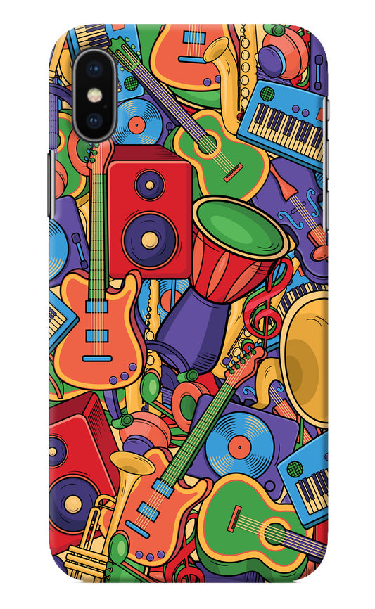 Music Instrument Doodle iPhone XS Back Cover