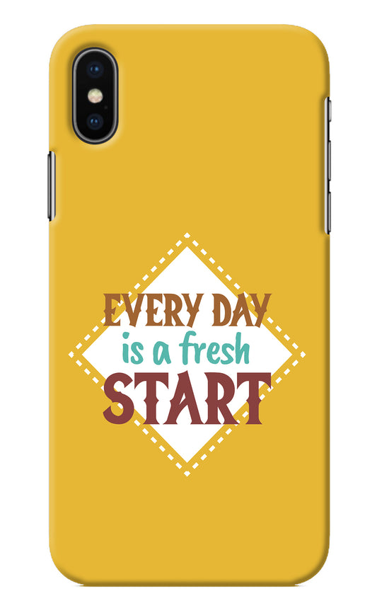 Every day is a Fresh Start iPhone XS Back Cover