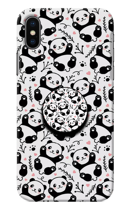 Cute Panda iPhone XS Pop Case