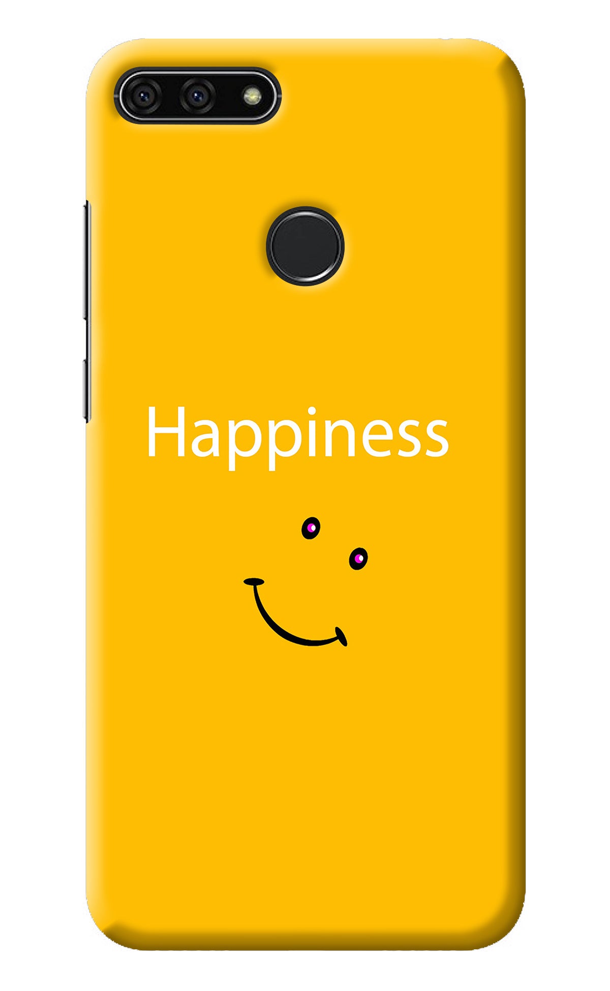 Happiness With Smiley Honor 7A Back Cover