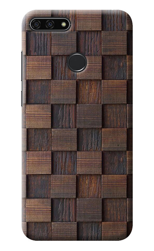 Wooden Cube Design Honor 7A Back Cover