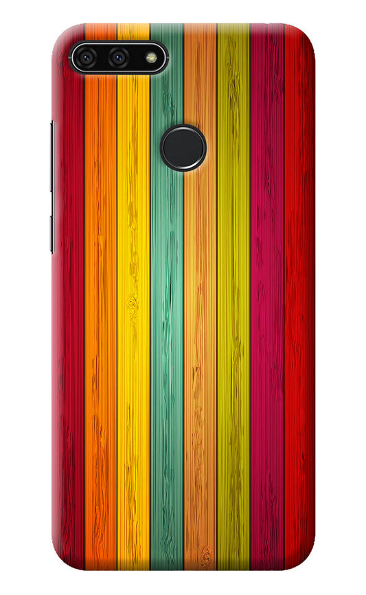 Multicolor Wooden Honor 7A Back Cover