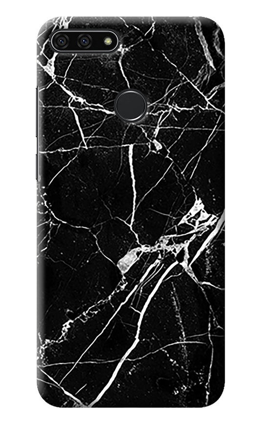 Black Marble Pattern Honor 7A Back Cover