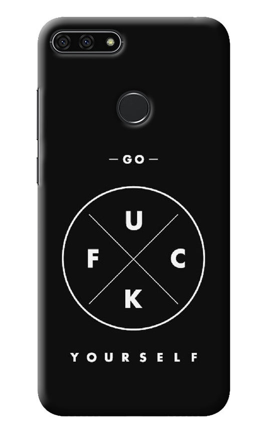 Go Fuck Yourself Honor 7A Back Cover