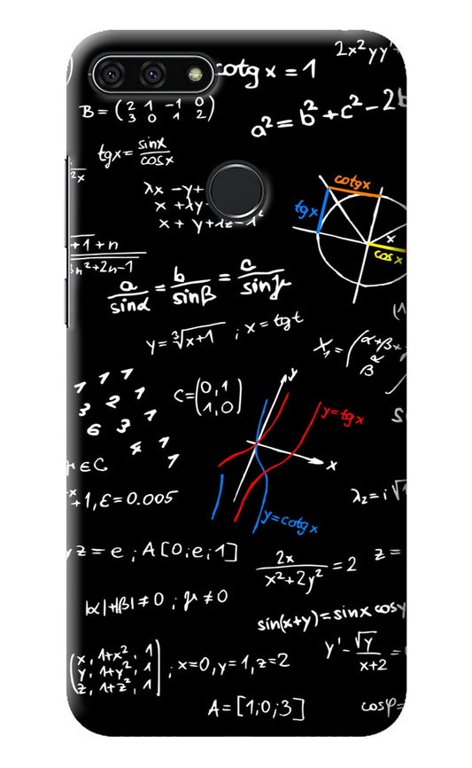 Mathematics Formula Honor 7A Back Cover