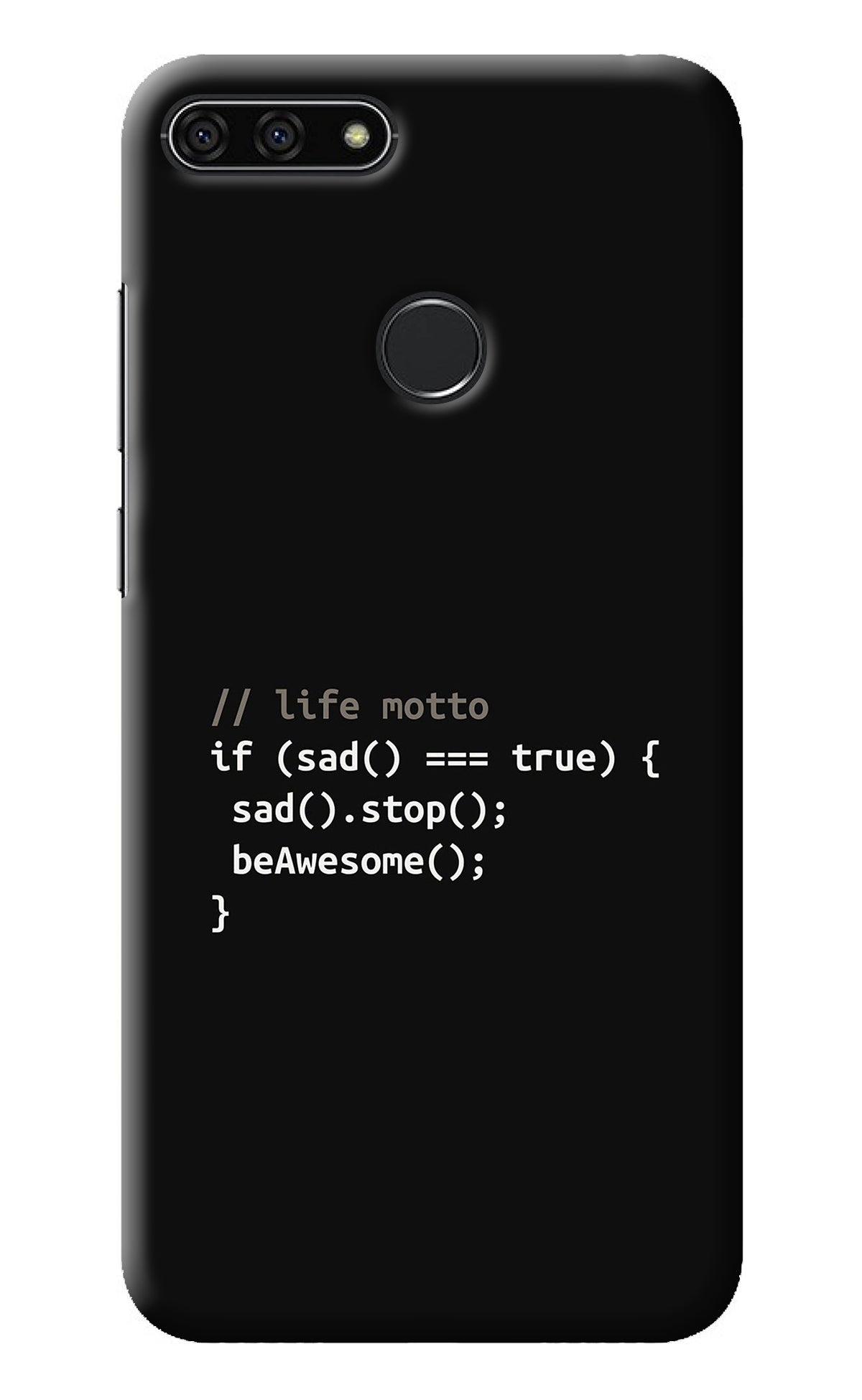 Life Motto Code Honor 7A Back Cover