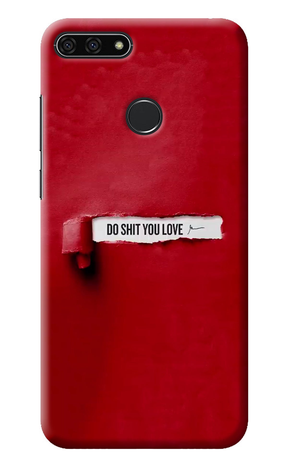 Do Shit You Love Honor 7A Back Cover