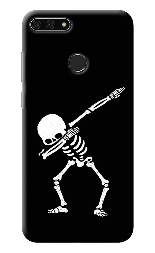 Dabbing Skeleton Art Honor 7A Back Cover