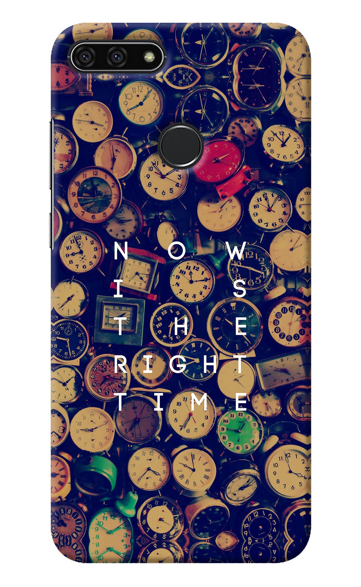 Now is the Right Time Quote Honor 7A Back Cover