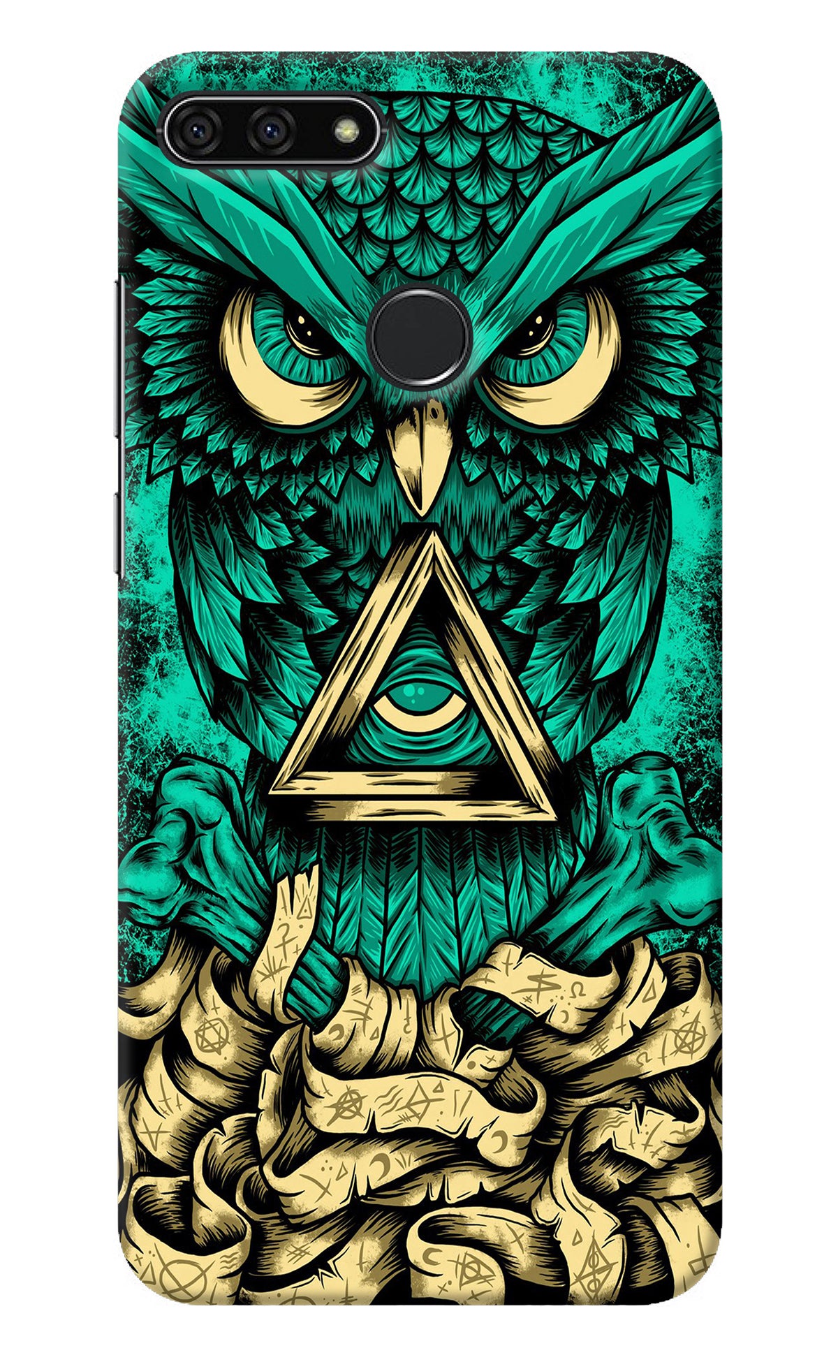 Green Owl Honor 7A Back Cover