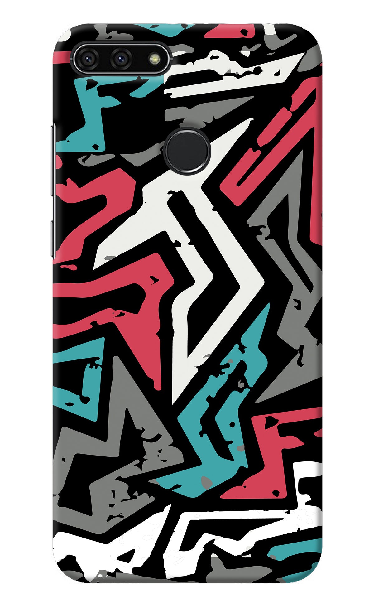 Geometric Graffiti Honor 7A Back Cover