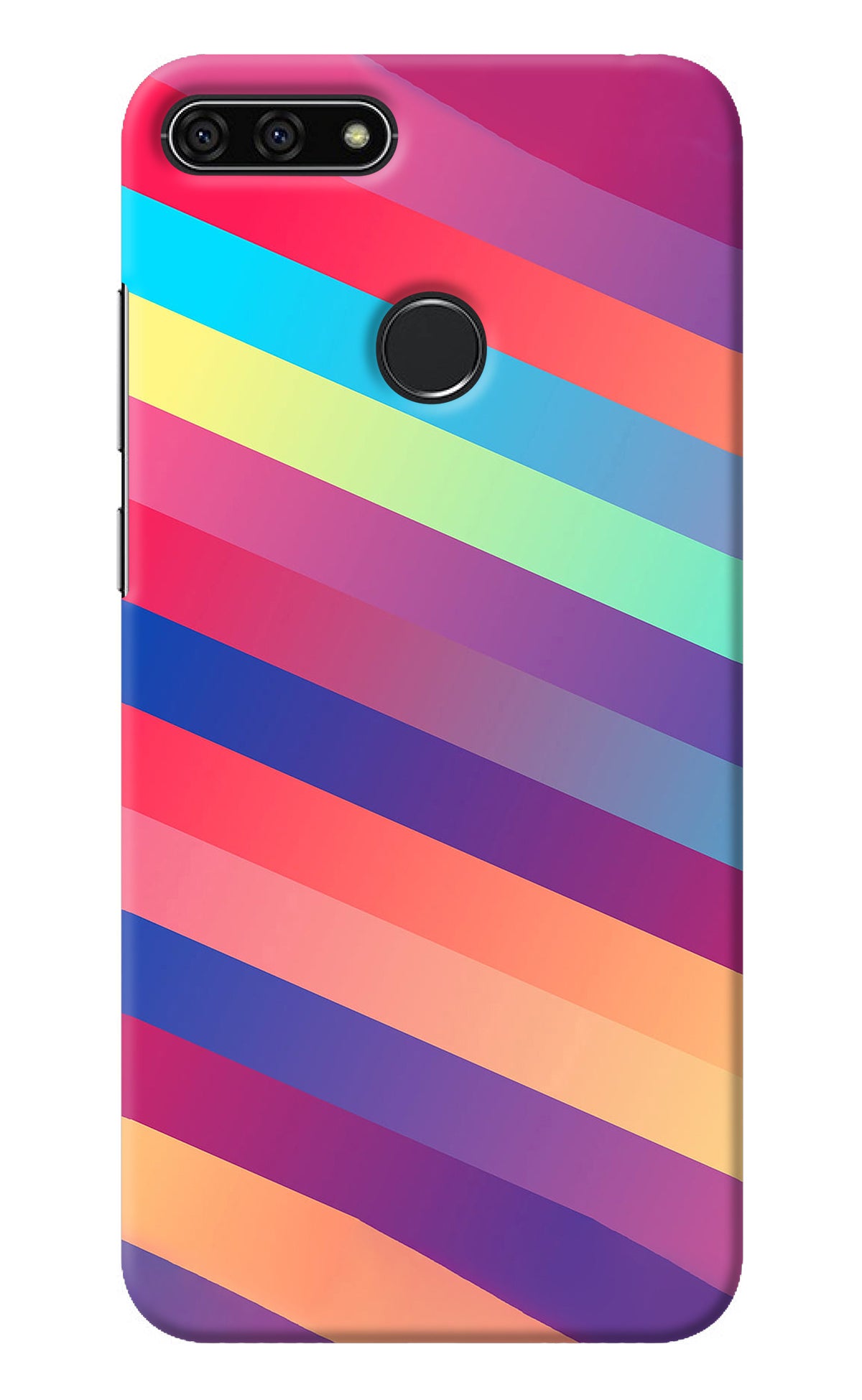 Stripes color Honor 7A Back Cover