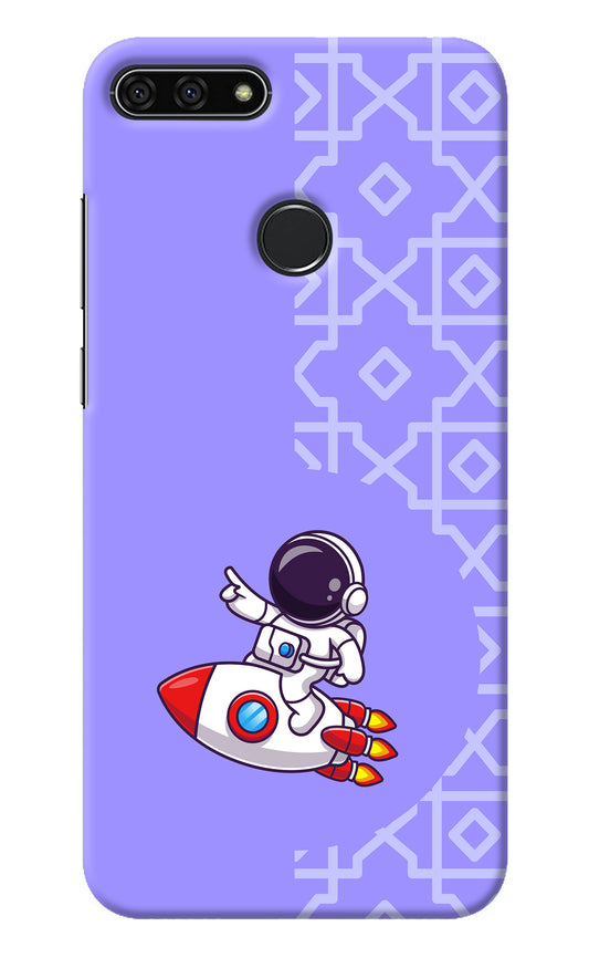 Cute Astronaut Honor 7A Back Cover