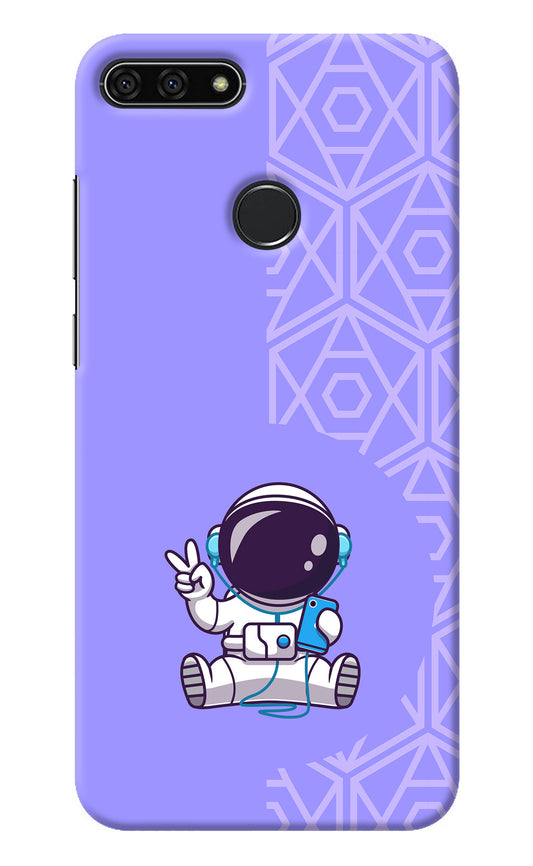 Cute Astronaut Chilling Honor 7A Back Cover