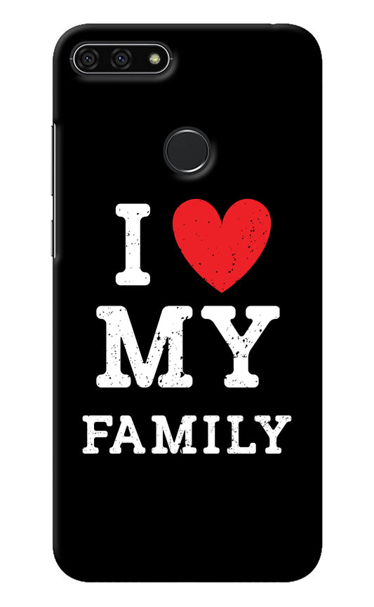 I Love My Family Honor 7A Back Cover