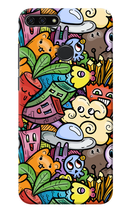 Veggie Doodle Honor 7A Back Cover