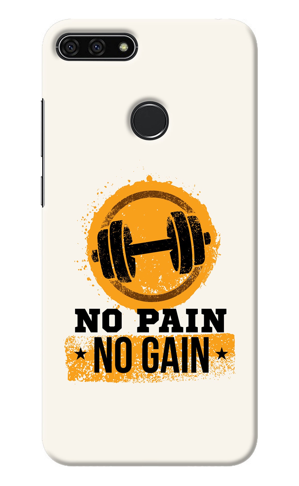 No Pain No Gain Honor 7A Back Cover