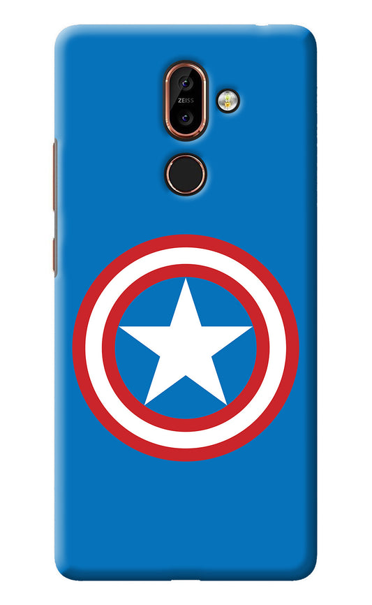 Captain America Logo Nokia 7 Plus Back Cover