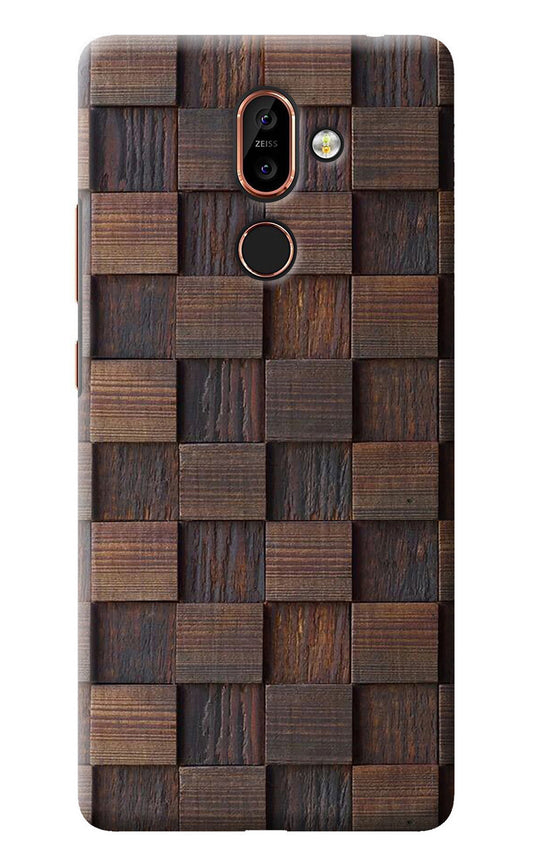 Wooden Cube Design Nokia 7 Plus Back Cover