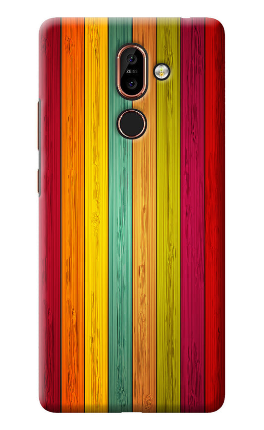 Multicolor Wooden Nokia 7 Plus Back Cover