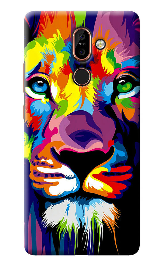 Lion Nokia 7 Plus Back Cover