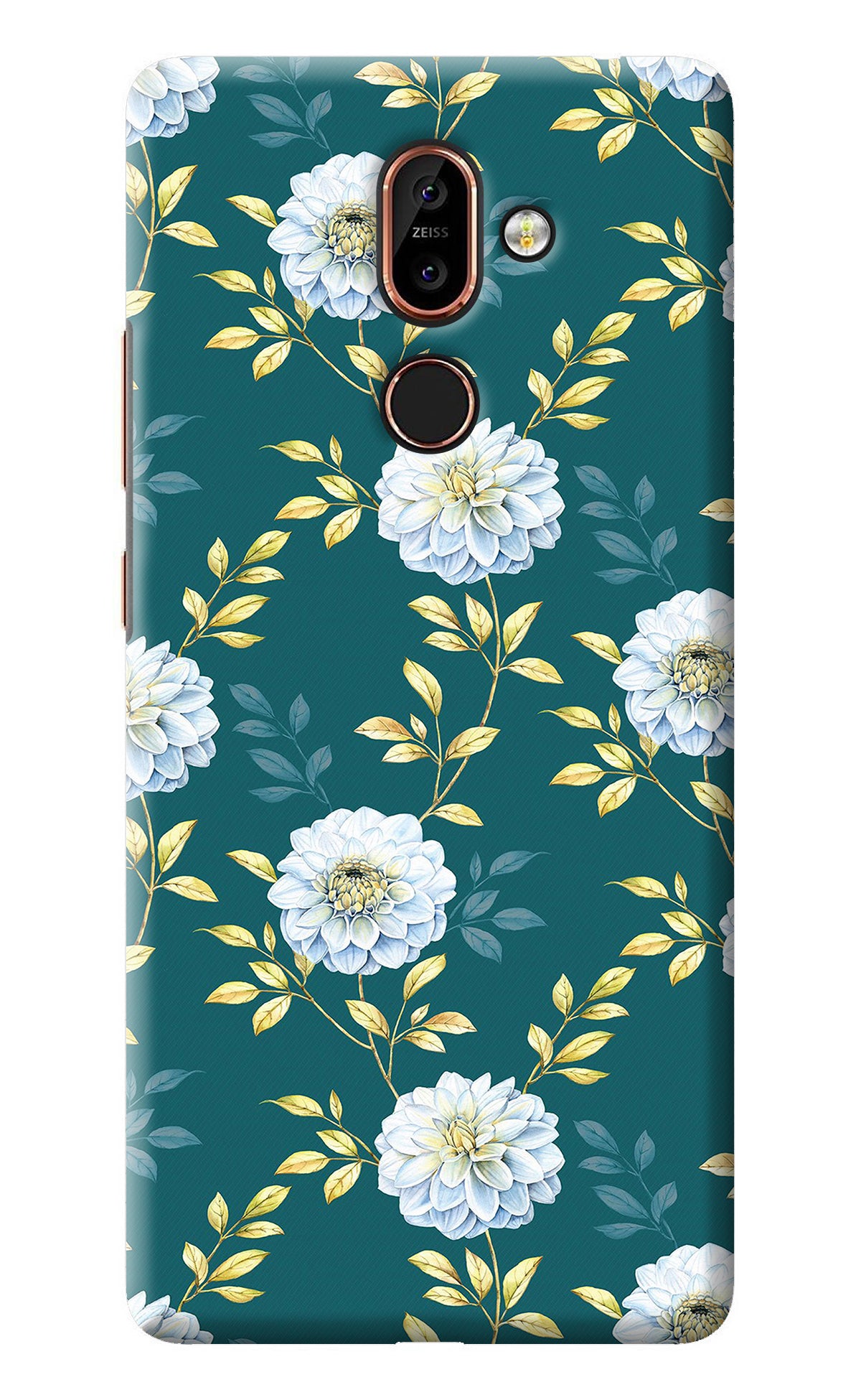 Flowers Nokia 7 Plus Back Cover