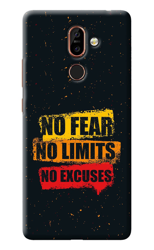 No Fear No Limits No Excuse Nokia 7 Plus Back Cover