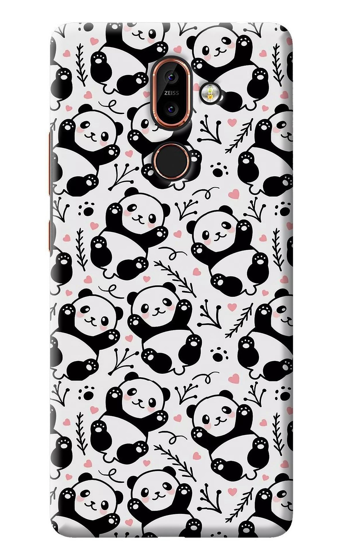 Cute Panda Nokia 7 Plus Back Cover