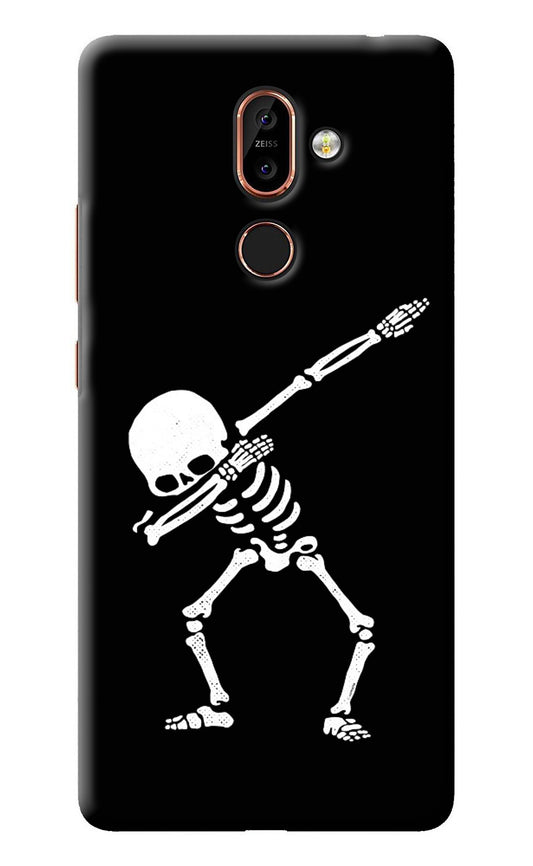 Dabbing Skeleton Art Nokia 7 Plus Back Cover